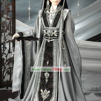 Ancient Chinese Emperor Cosplay Costume Complete Set