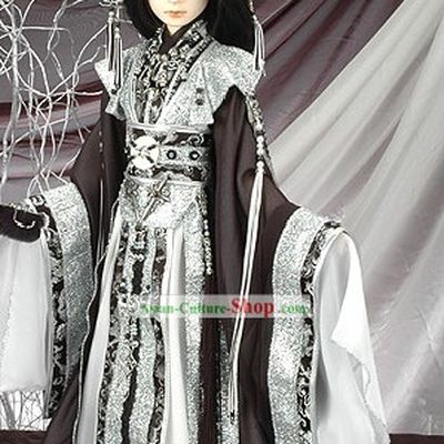 Ancient Chinese Poet Cosplay Costume Complete Set