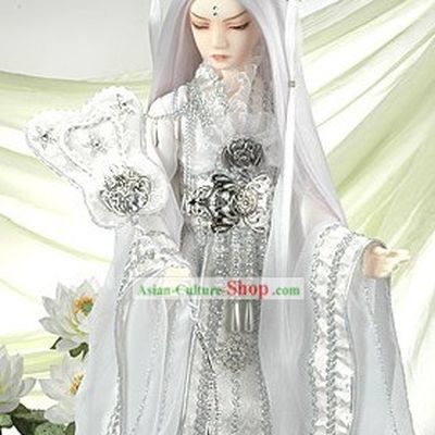 Ancient Chinese Wedding Bridegroom Cosplay Costume Complete Set