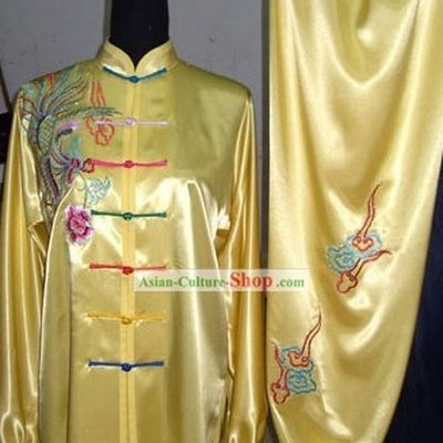 Chinese Embroidered Dragon Wushu Competition Suit