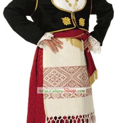 Cretan Female Traditional Greek Dance Costume