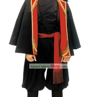 Cretan Male With Coat Traditional Greek Costume