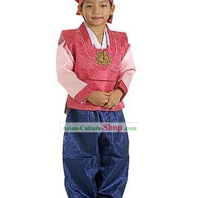 Supreme Korean Traditional Dress Hanbok for Children (red)