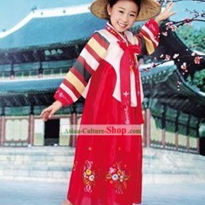 Traditional Dae Jang Geum Korean Hanbok Complete Set for Children