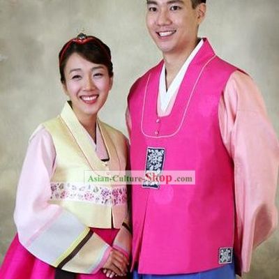 Korean Wedding Hanboks for Wife and Husband