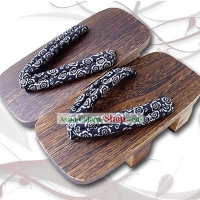 Traditional Japanese Kimono Geta Set for Men