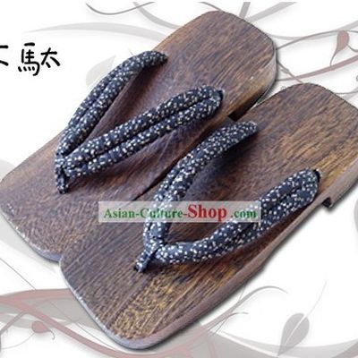 Traditional Japanese Kimono Male Geta Set