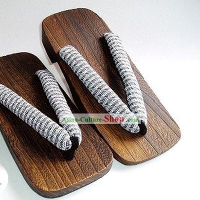 Traditional Japanese Kimono Geta Set for Men