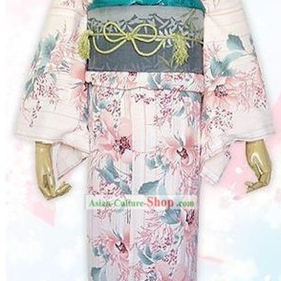 Japanese Kimono Dress Complete Set for Women