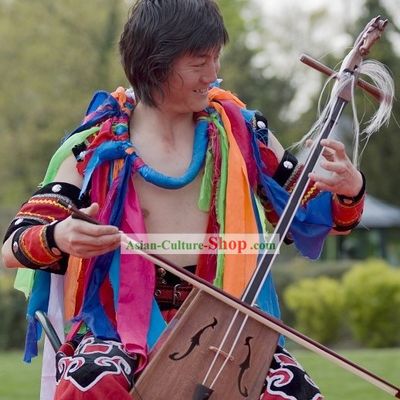 Traditional Mongolian Chopsticks Dance Costumes Complete Set