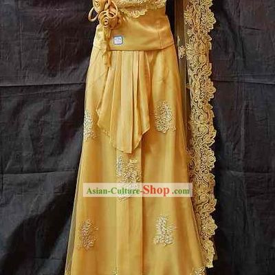Traditional Thai National Costume Complete Set