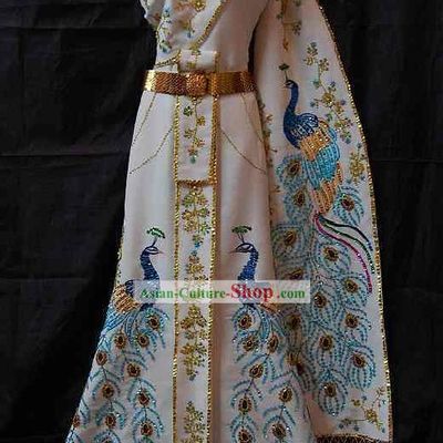 Traditional Thai Wedding Peacock Dress Complete Set