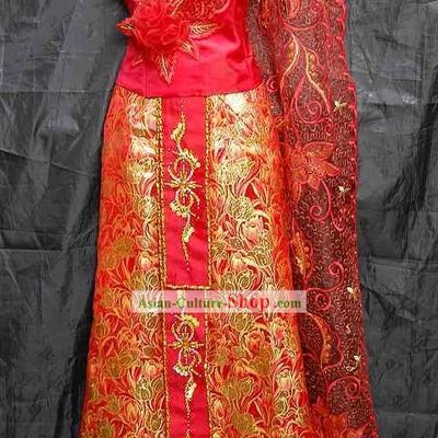 Traditional Thai Wedding Dress Complete Set