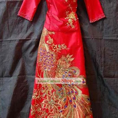 Traditional Thai Peacock Dance Costume Complete Set