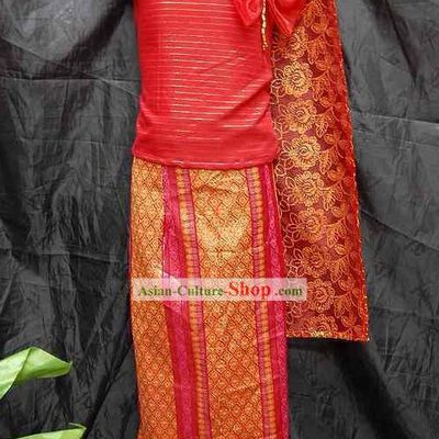 Traditional Thai Dance Costume Complete Set for Children