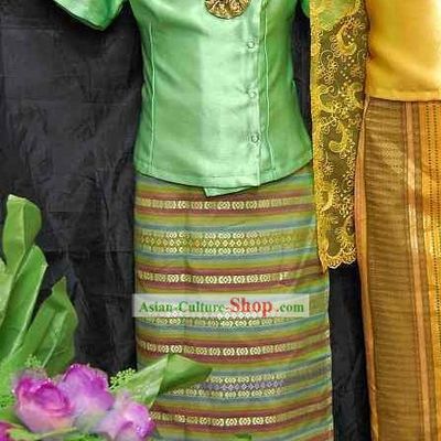 Asia Thai Dance Costume Complete Set for Children