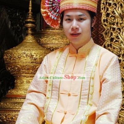 Traditional Thai Blouse Costume Complete Set for Men