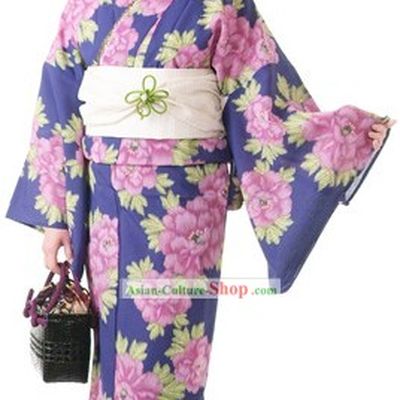 Japanese Yukata Kimono Dress for Women