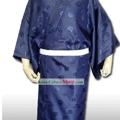Traditional Japanese Kimono Dress for Men