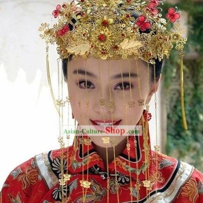 Traditional Chinese Wedding Phoenix Crown Set