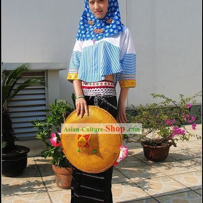 Chinese Huian Women Clothing and Hat Complete Set