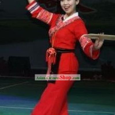Chinese Fan Dance Costume