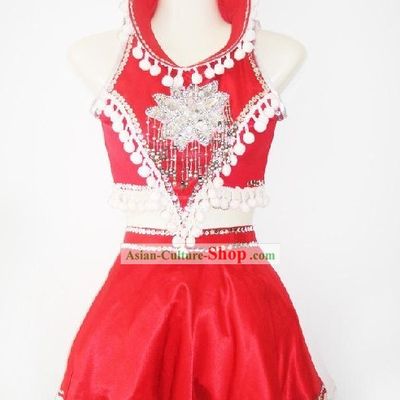 Chinese Traditional Fan Dance Costumes for Children