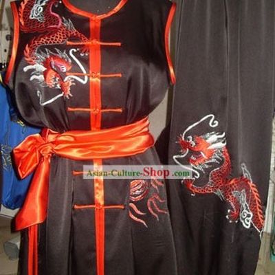Chinese Dragon Kung Fu Martial Arts Uniform Set for Men