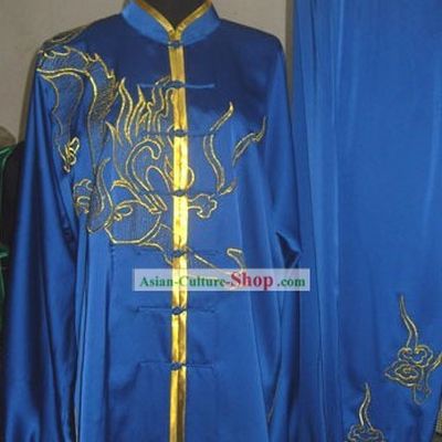 Chinese Dragon Tai Chi Martial Arts Uniform Set for Men