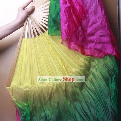 Chinese Traditional Two Layers Dance Fan