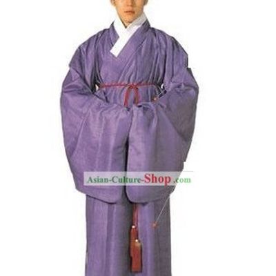 Ancient Korean Men Costumes and Hat Set