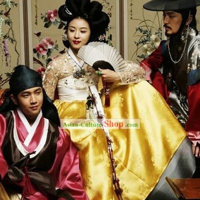 Korean Hwang Jin Yi Hanbok Costume Complete Set
