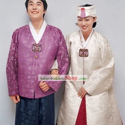 Traditional Korean Hanbok for Couple
