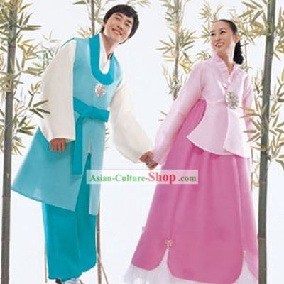 Traditional Korean Hanbok for Husband and Wife