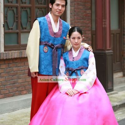 Ancient Korean Anniversary Hanbok for Couple