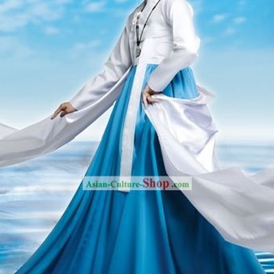 Ancient Palace Long Sleeve Dance Costumes Set
