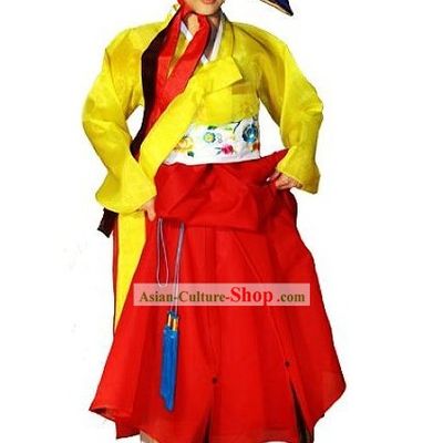 Ancient Korean Costume and Hat for Women