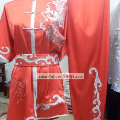 Professional Kung Fu Competiton Silk Dragon Suits