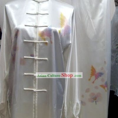 Beautiful Butterfly Kung Fu Silk Uniforms Complete Set
