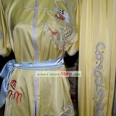 Dragon Playing Ball Silk Kung Fu Uniform