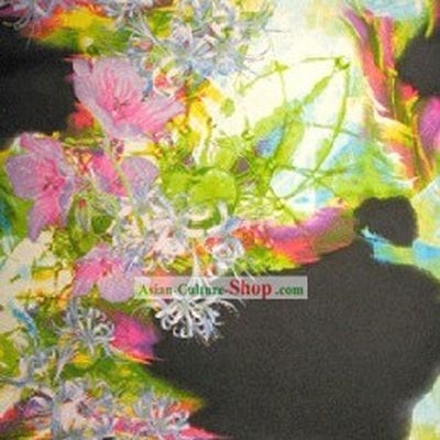 Mysterious Flower Silk Fabric