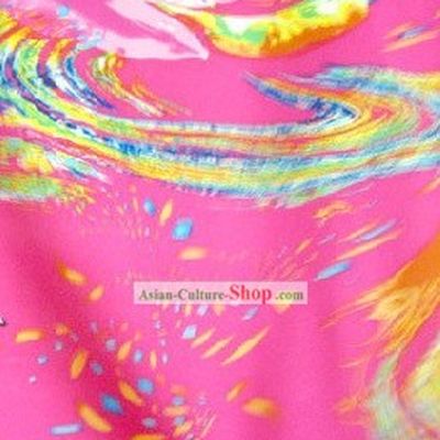 Classical Phoenix Tail Silk Fabric