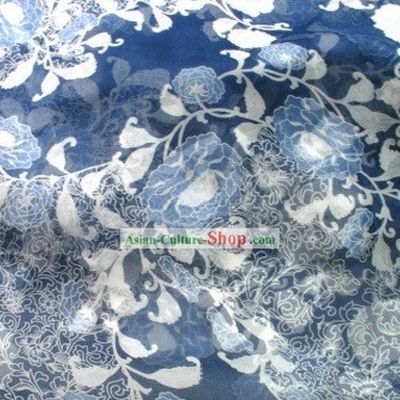 Chinese Classical Flower Silk Fabric