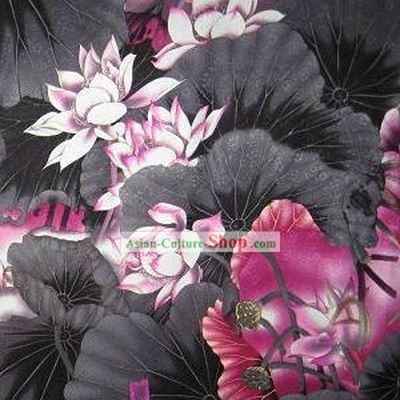Chinese Classical Lotus Silk Fabric