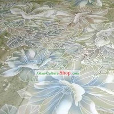 Chinese Traditional Flower Silk Fabric
