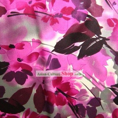 Top Chinese Oil Painting Silk Fabric