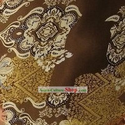 Chinese Pure Silk Ancient City Fabric