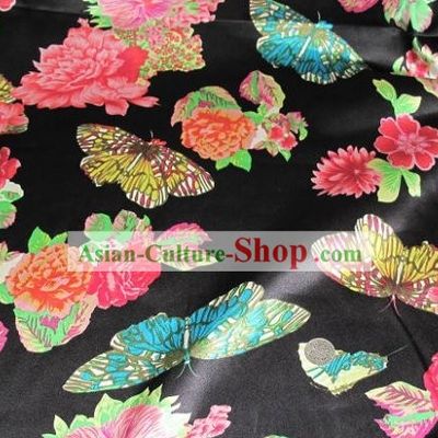 Chinese Pure Silk Butterfly Fabric