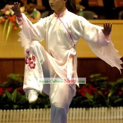 Chinese Professional Silk Tai Chi Clothing Complete Set
