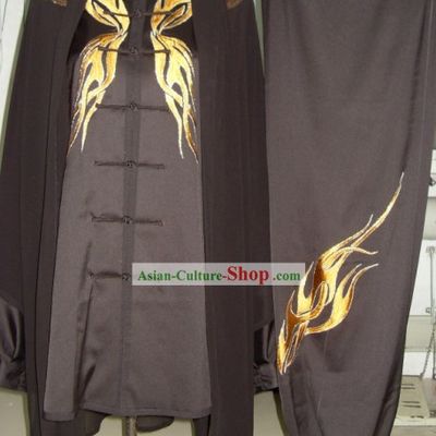 Chinese Butterfly Embroidery Kung Fu Suit Complete Set